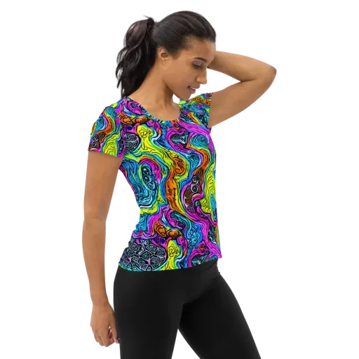 Prism Reef on a Women's Athletic T-Shirt
