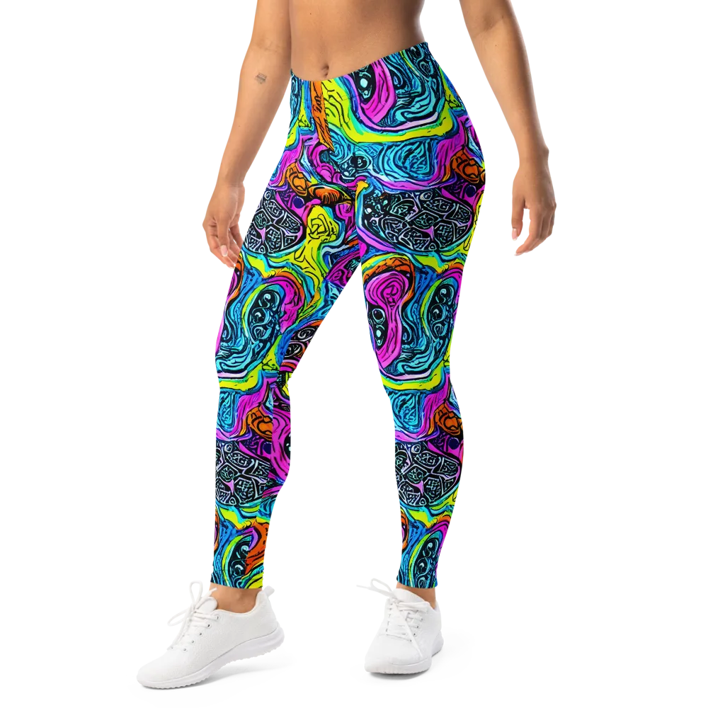 Prism Reef on Leggings — Left Front