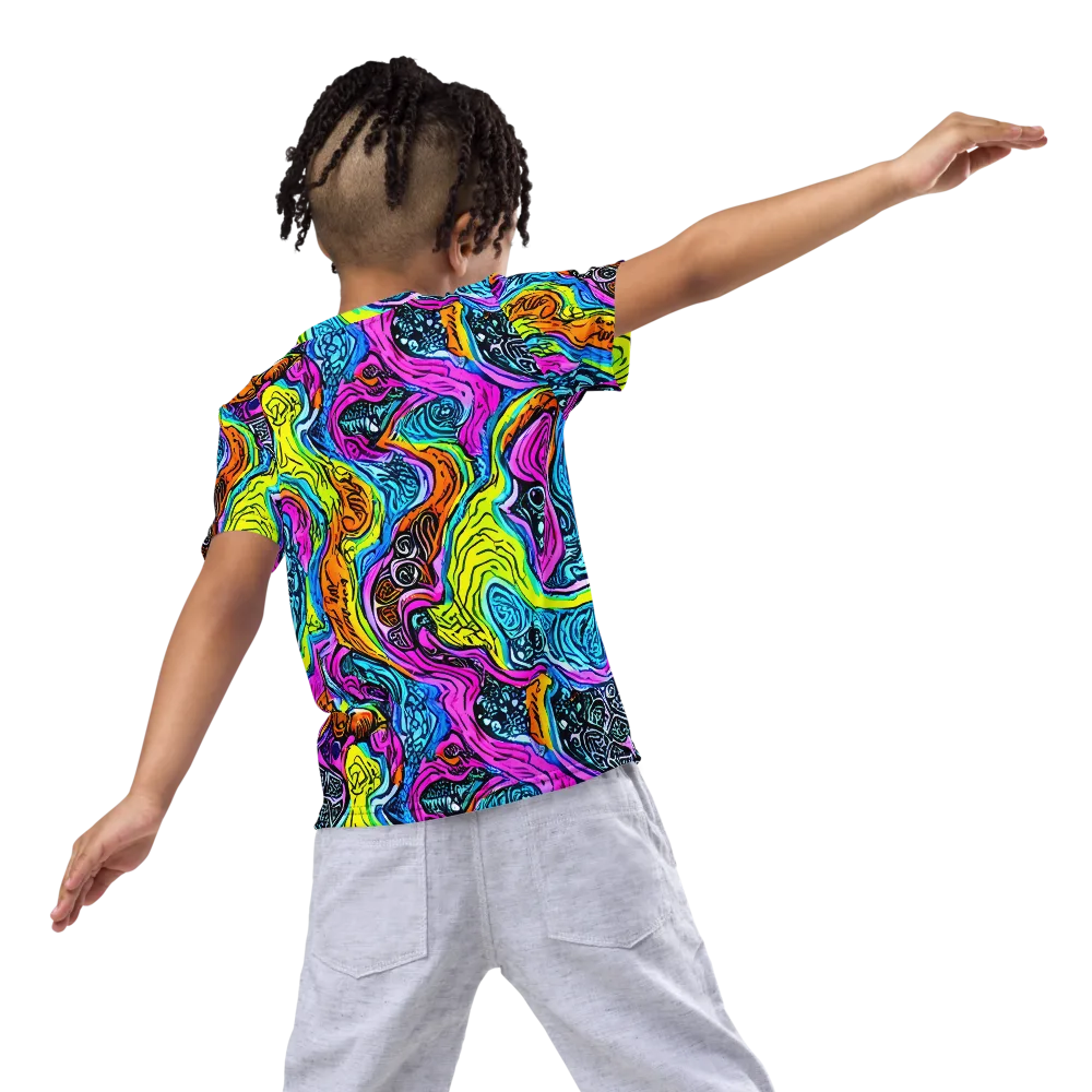 Prism Reef on Kids Crew Neck T-Shirt — Back