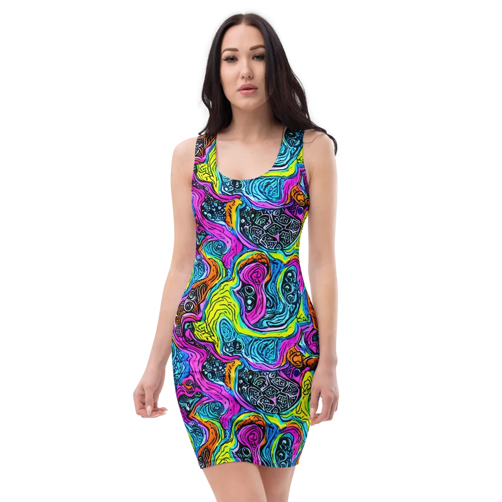 Prism Reef on Bodycon Dress — Front