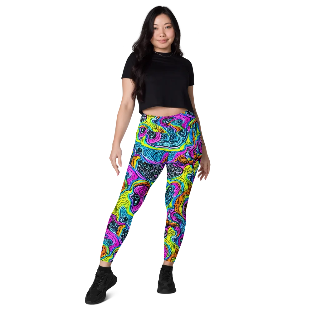 Prism Reef on Leggings with Pockets — Front