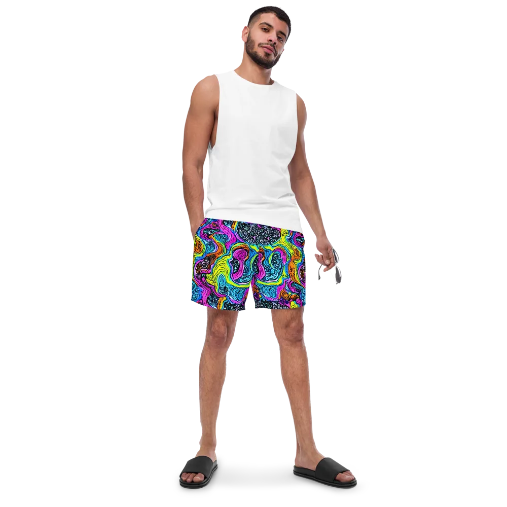 Prism Reef on Swim Trunks — Front