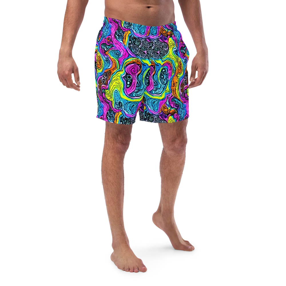Prism Reef on Swim Trunks — Front