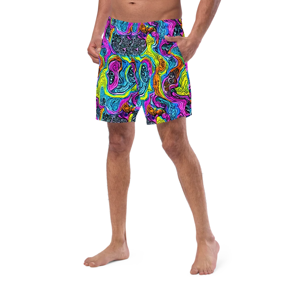 Prism Reef on Swim Trunks — Left Front