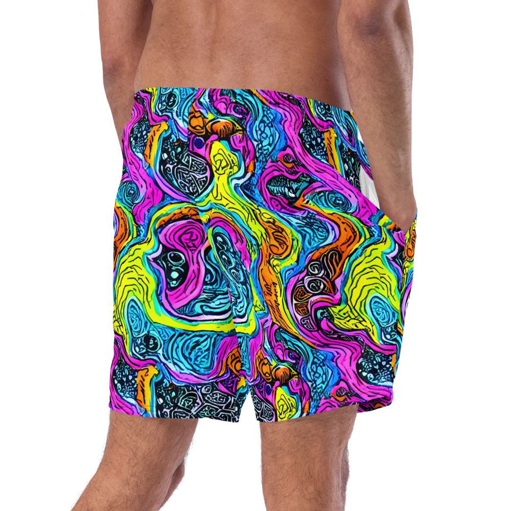 Prism Reef on Swim Trunks — Right Back