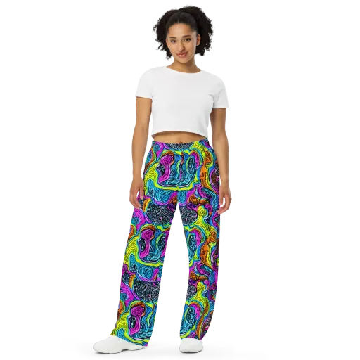 Prism Reef on a Wide-Leg Pants