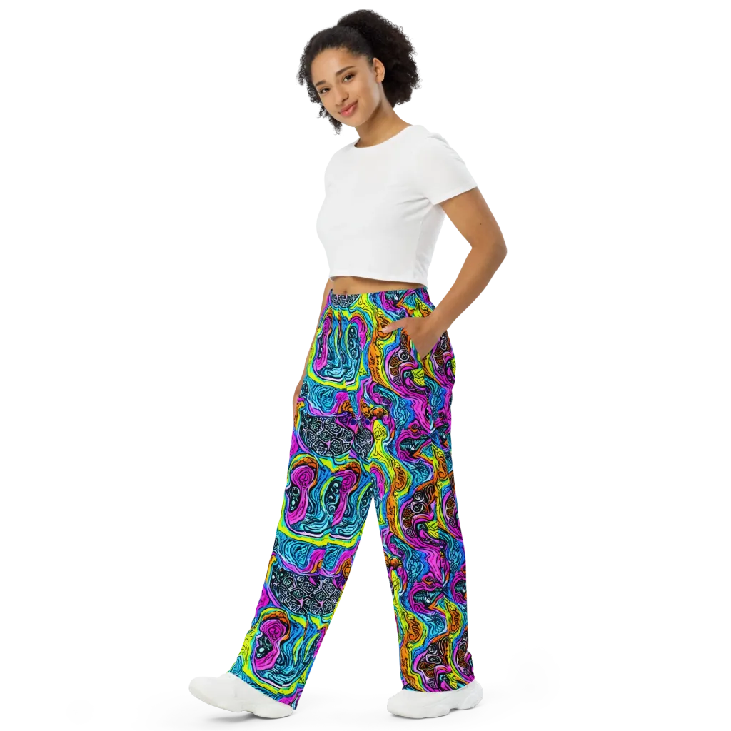 Prism Reef on Wide-Leg Pants — Left Front