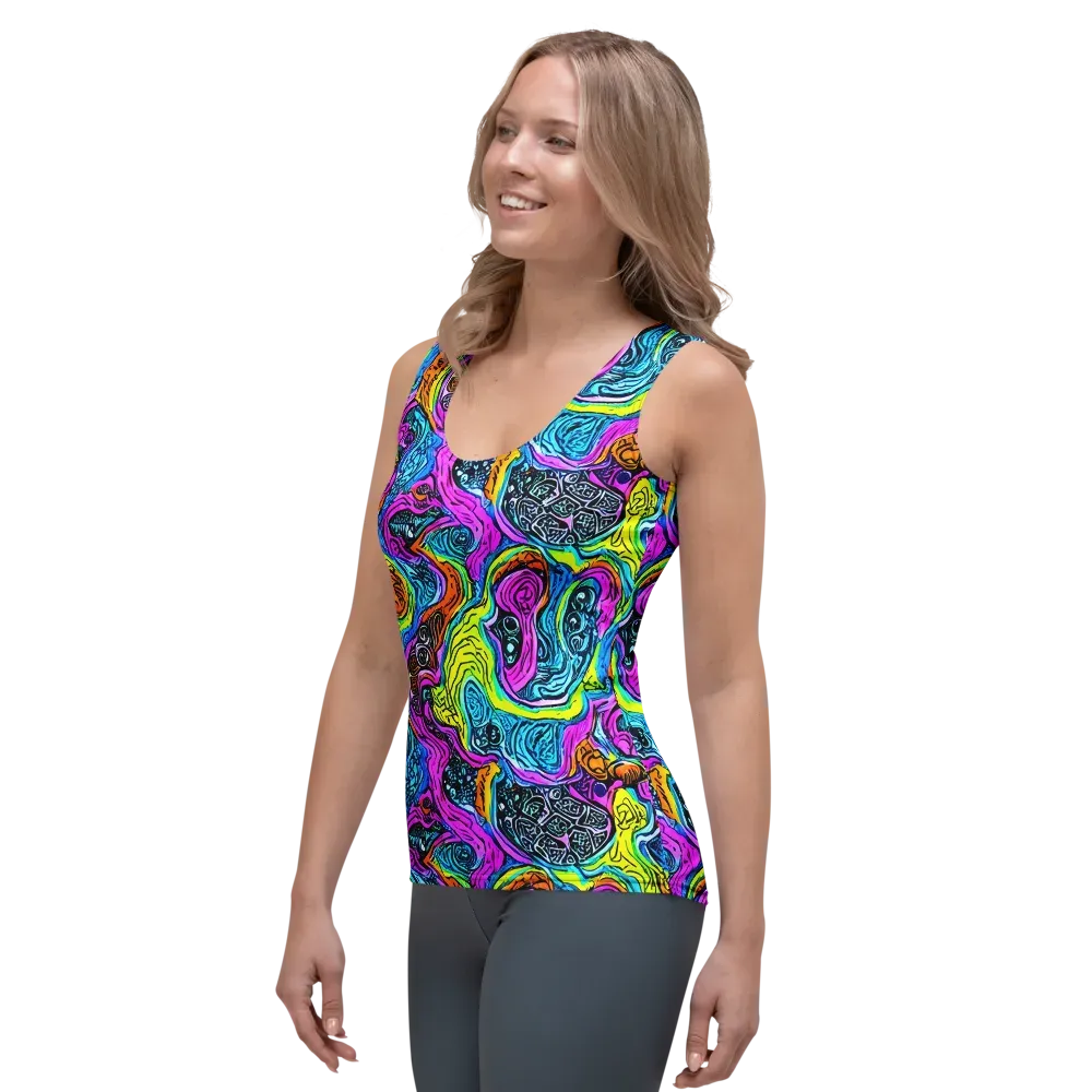 Prism Reef on Women's Tank Top — Left Front