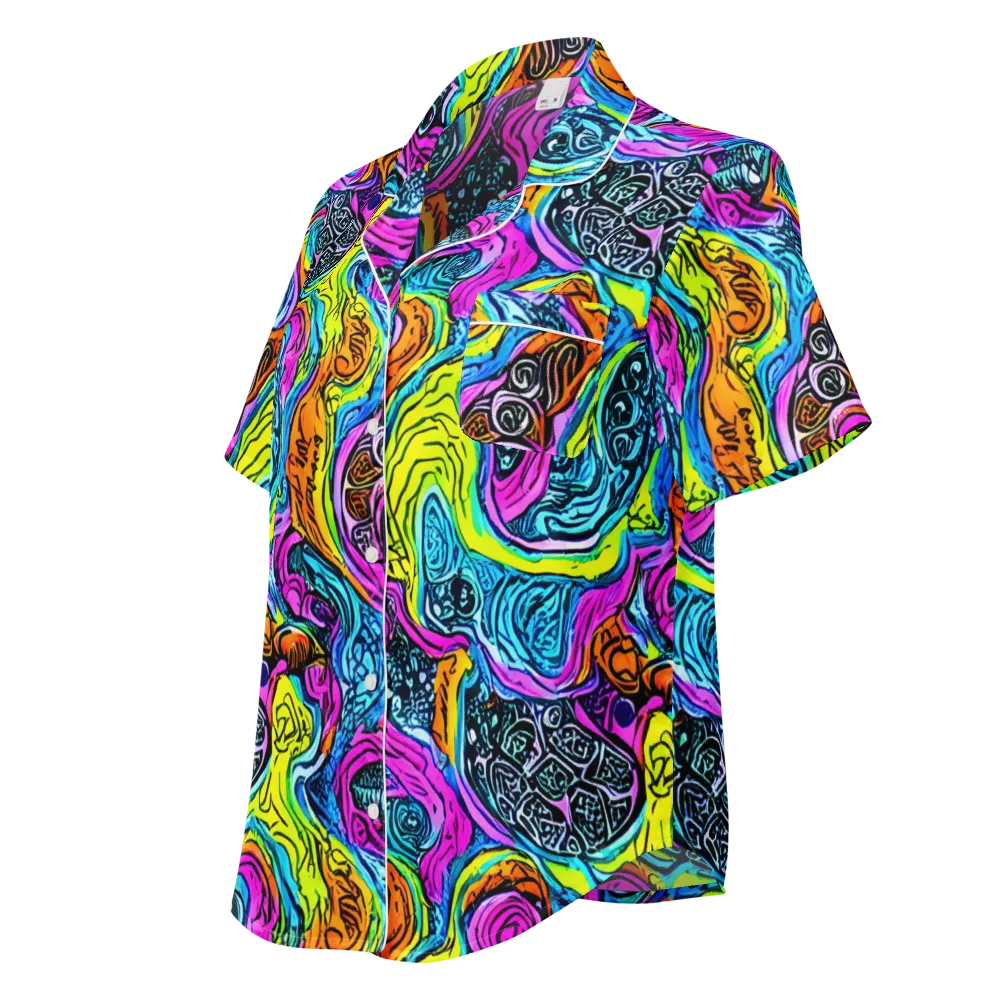 Prism Reef on Women's Short Sleeve Pajama Top — Left Front