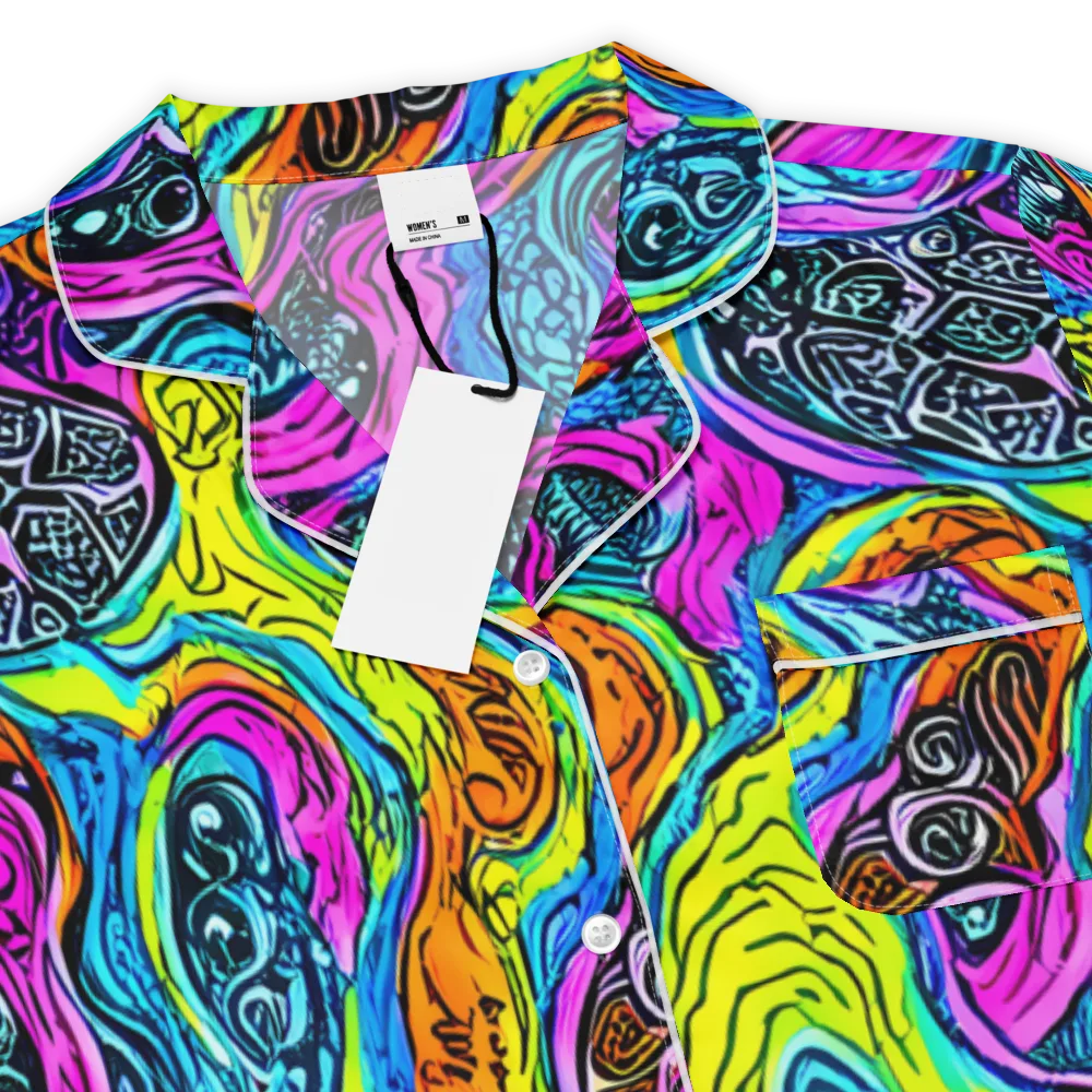 Prism Reef on Women's Short Sleeve Pajama Top — Product details