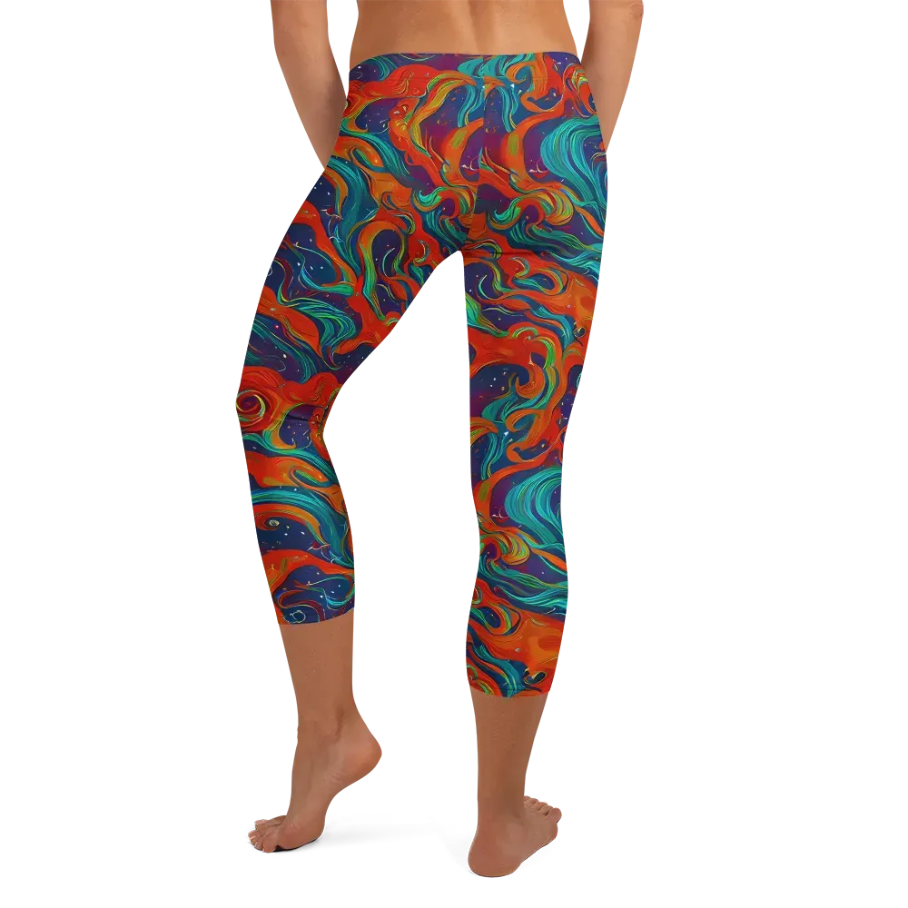 Aurora Furnace on Capri Leggings — Back