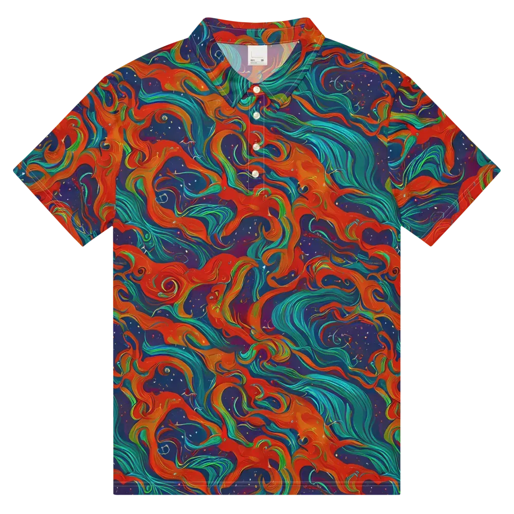 Aurora Furnace on Men's Slim Fit Polo Shirt — Front