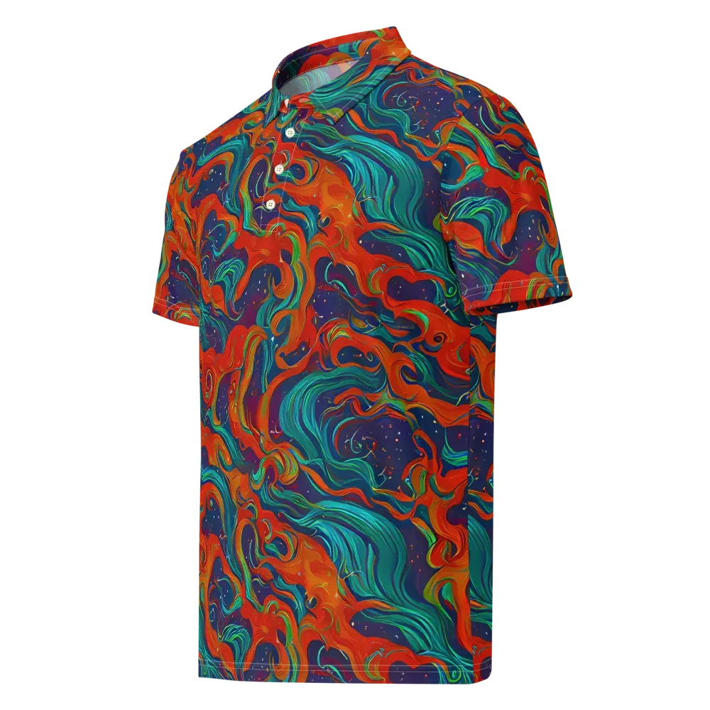 Aurora Furnace on Men's Slim Fit Polo Shirt — Left Front