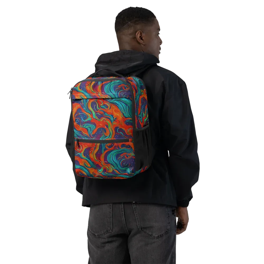 Aurora Furnace on Utility Backpack — Back
