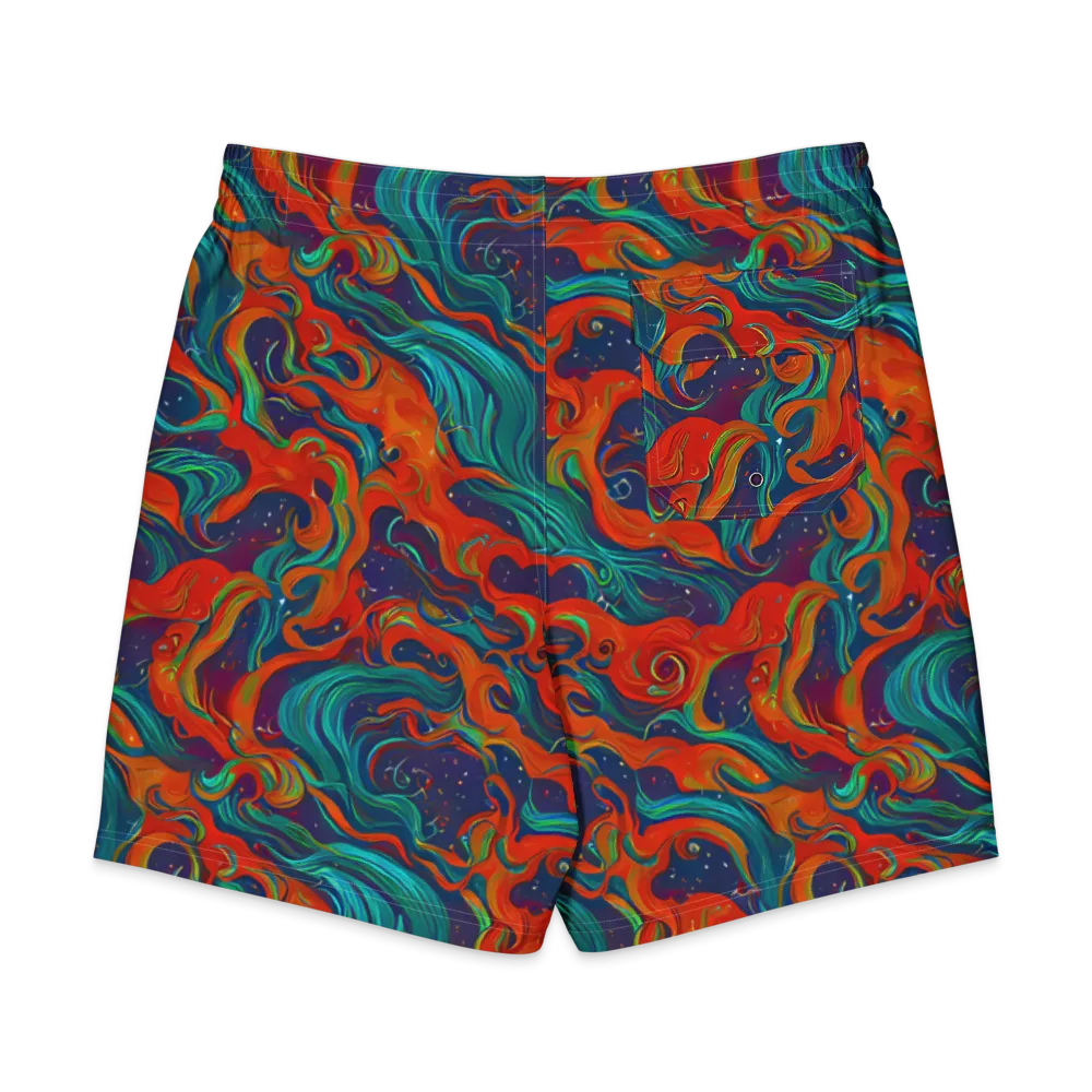 Aurora Furnace on Men's Board Shorts — Back