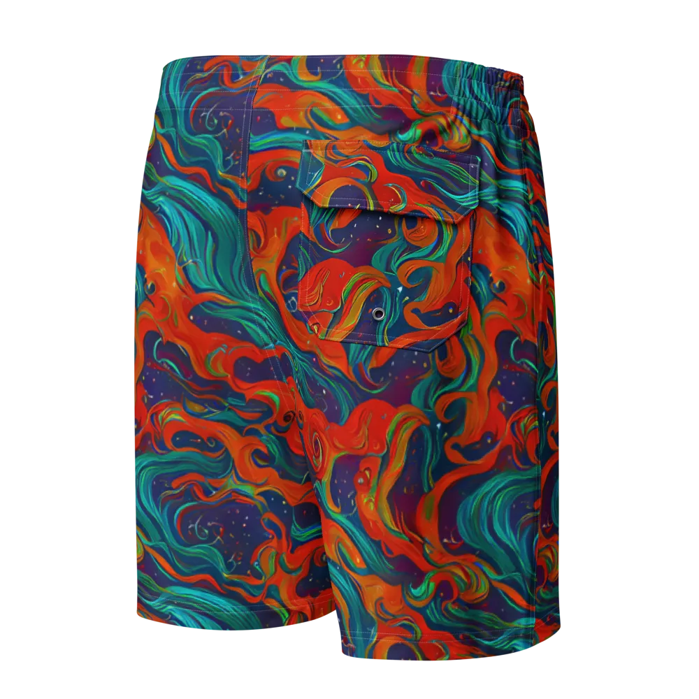 Aurora Furnace on Men's Board Shorts — Back