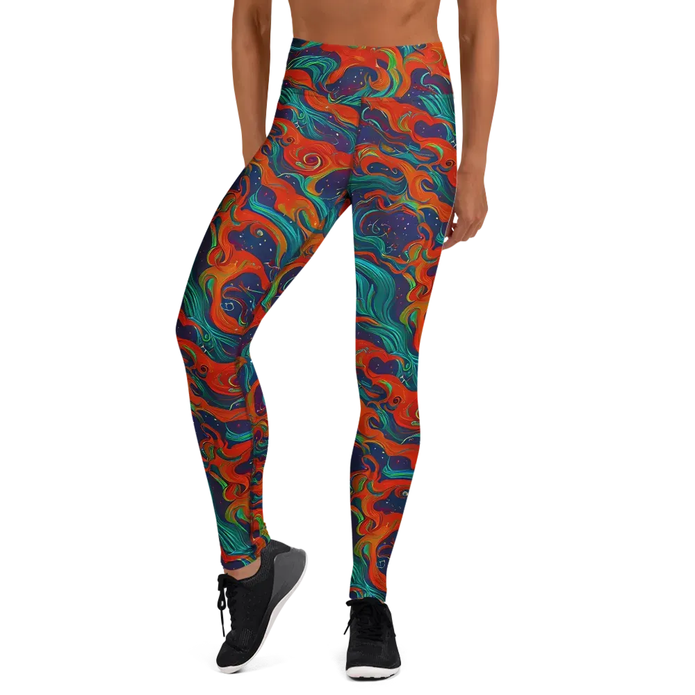 Aurora Furnace on Yoga Leggings — Front