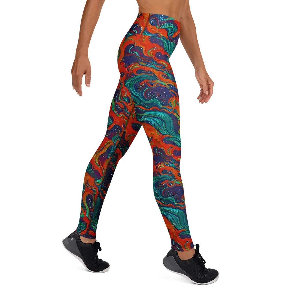 Aurora Furnace on Yoga Leggings — Right