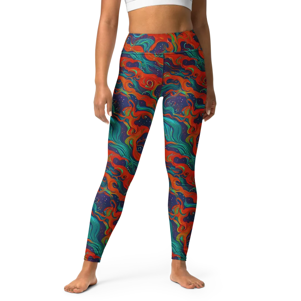 Aurora Furnace on Yoga Leggings — Front