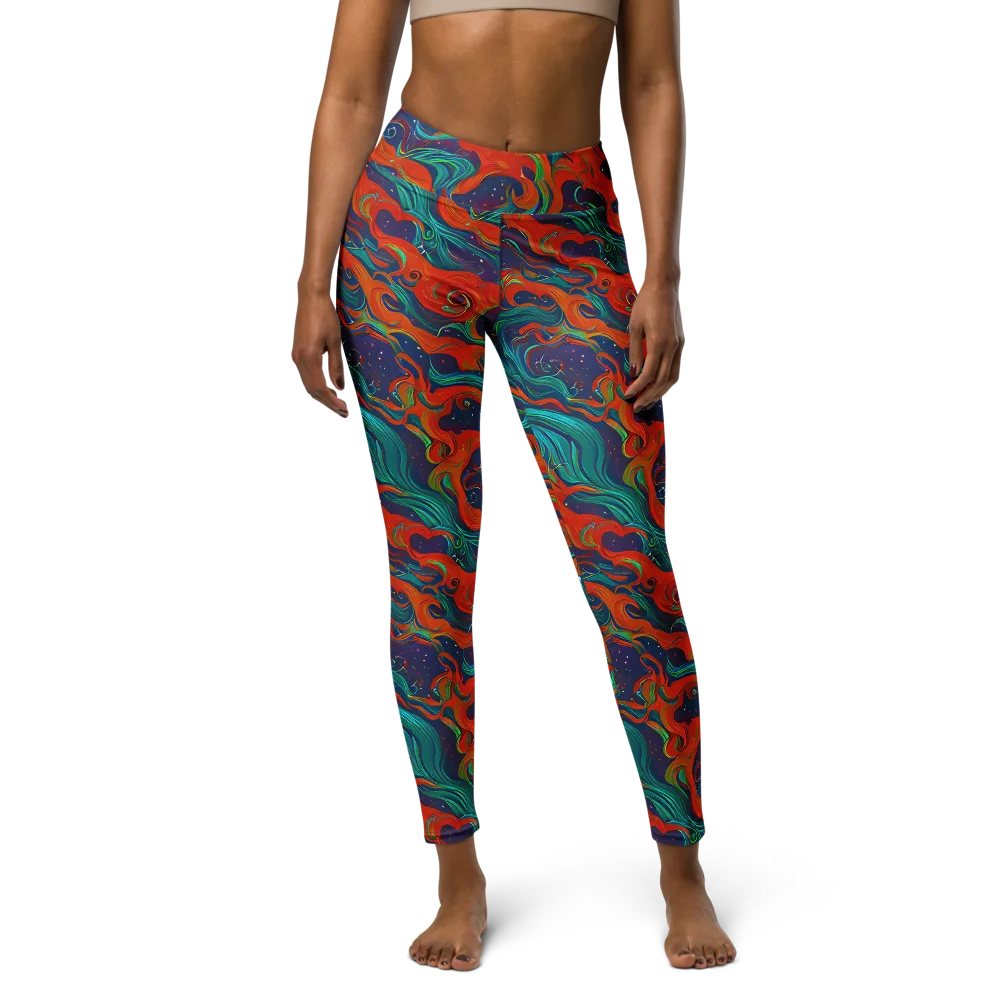 Aurora Furnace on Yoga Leggings — Front