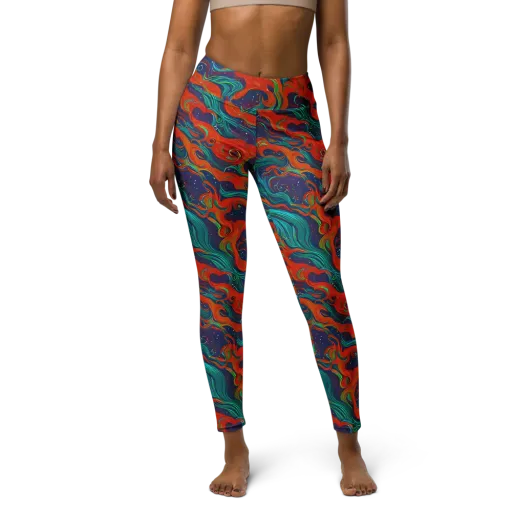 Aurora Furnace on a Yoga Leggings