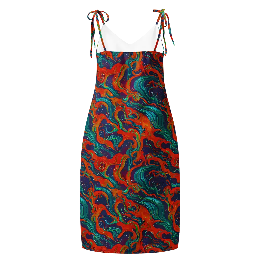 Aurora Furnace on Slip Dress — Back