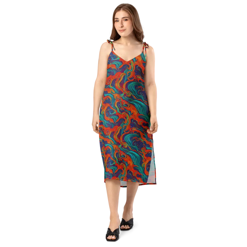 Aurora Furnace on Slip Dress — Front