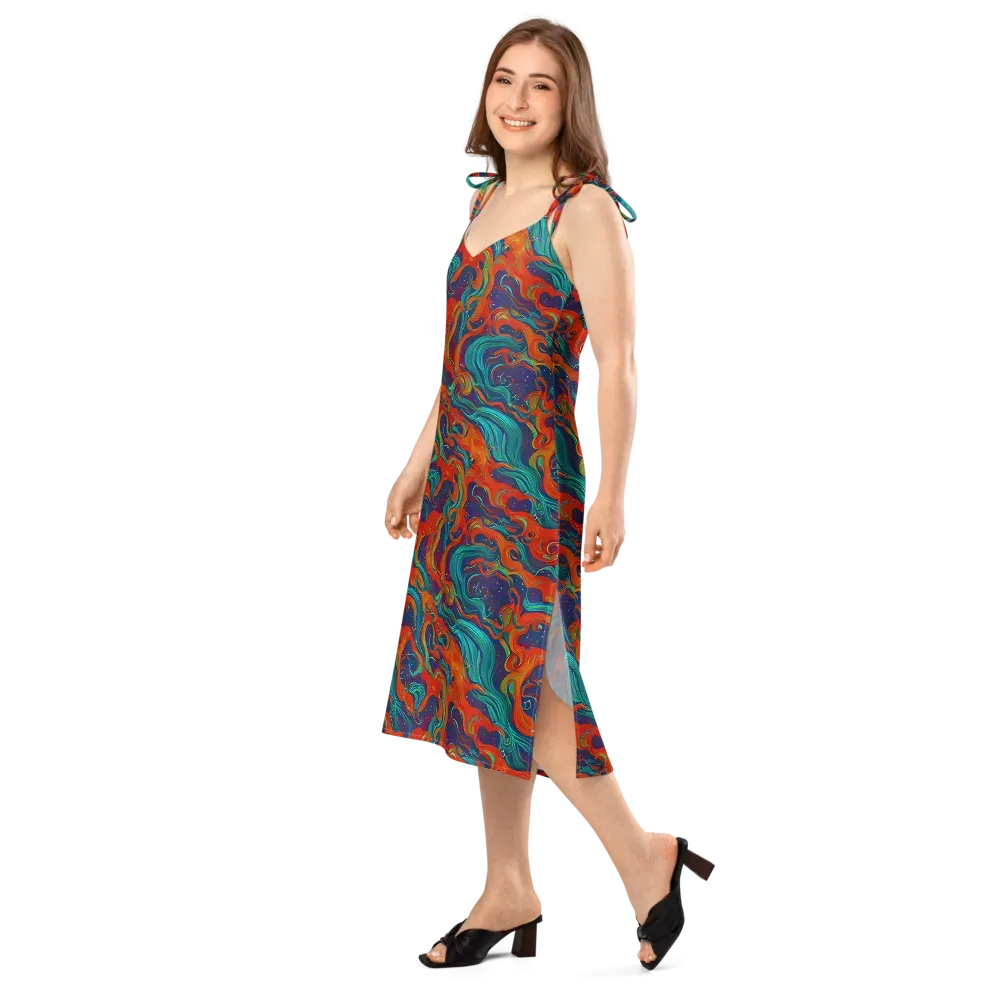 Aurora Furnace on Slip Dress — Left Front