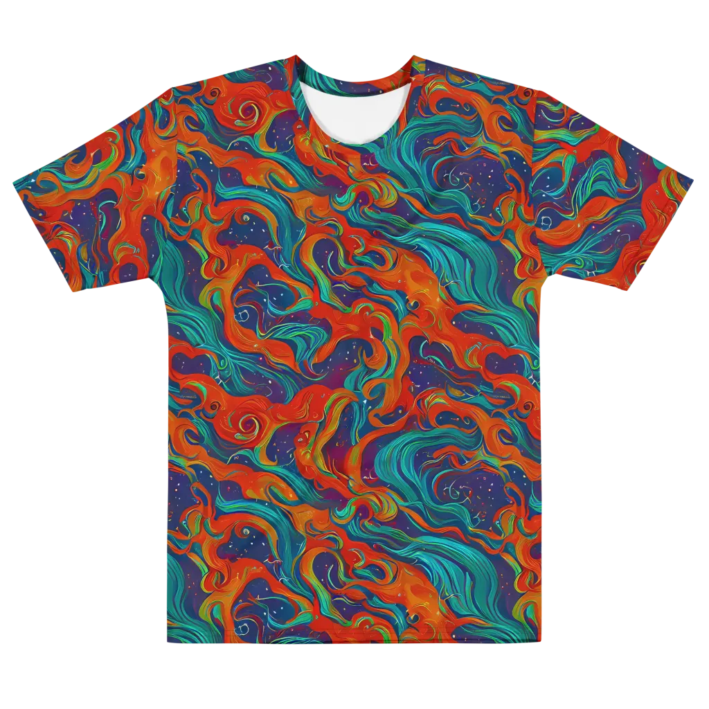 Aurora Furnace on Men's Cotton Crew Neck T-Shirt — Front