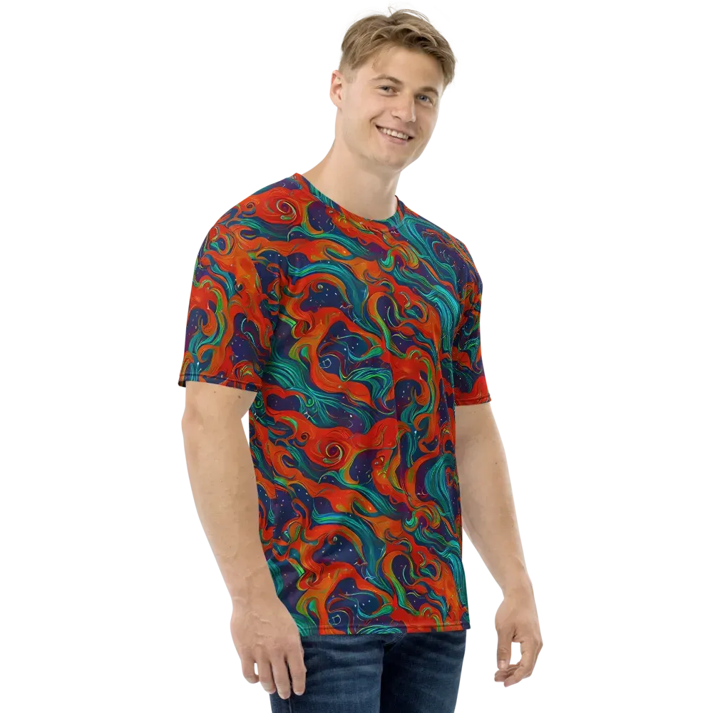 Aurora Furnace on Men's Crew Neck T-Shirt — Right