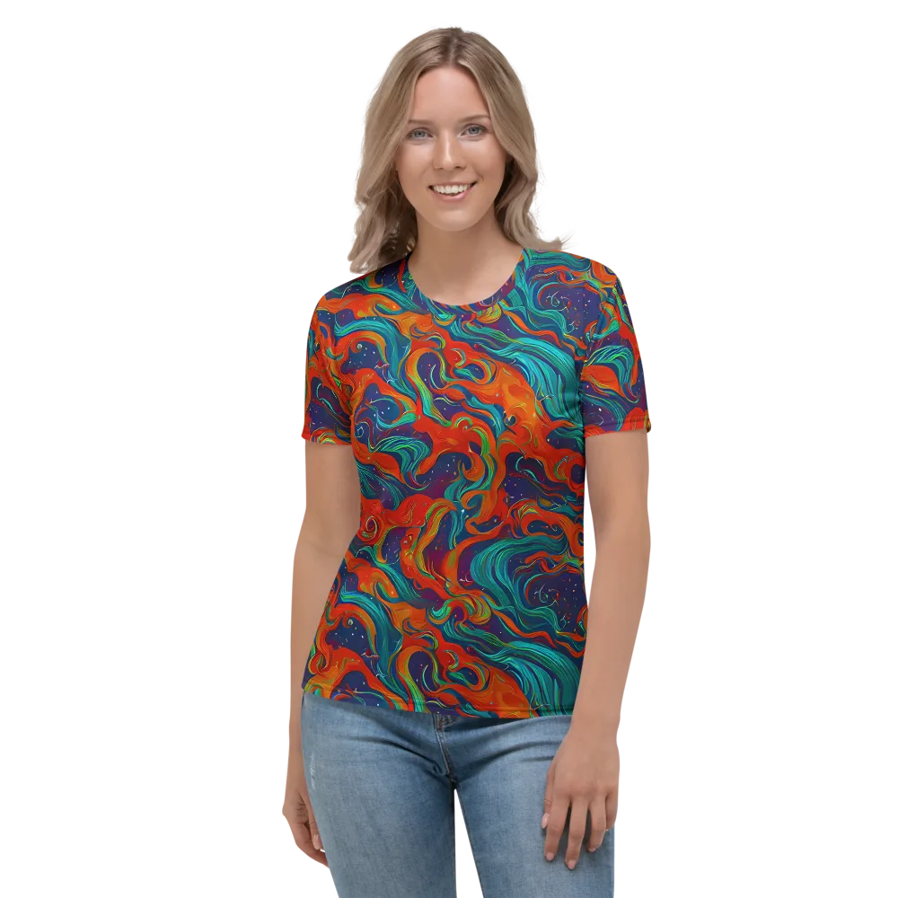 Aurora Furnace on Women's Crew Neck T-Shirt — Front