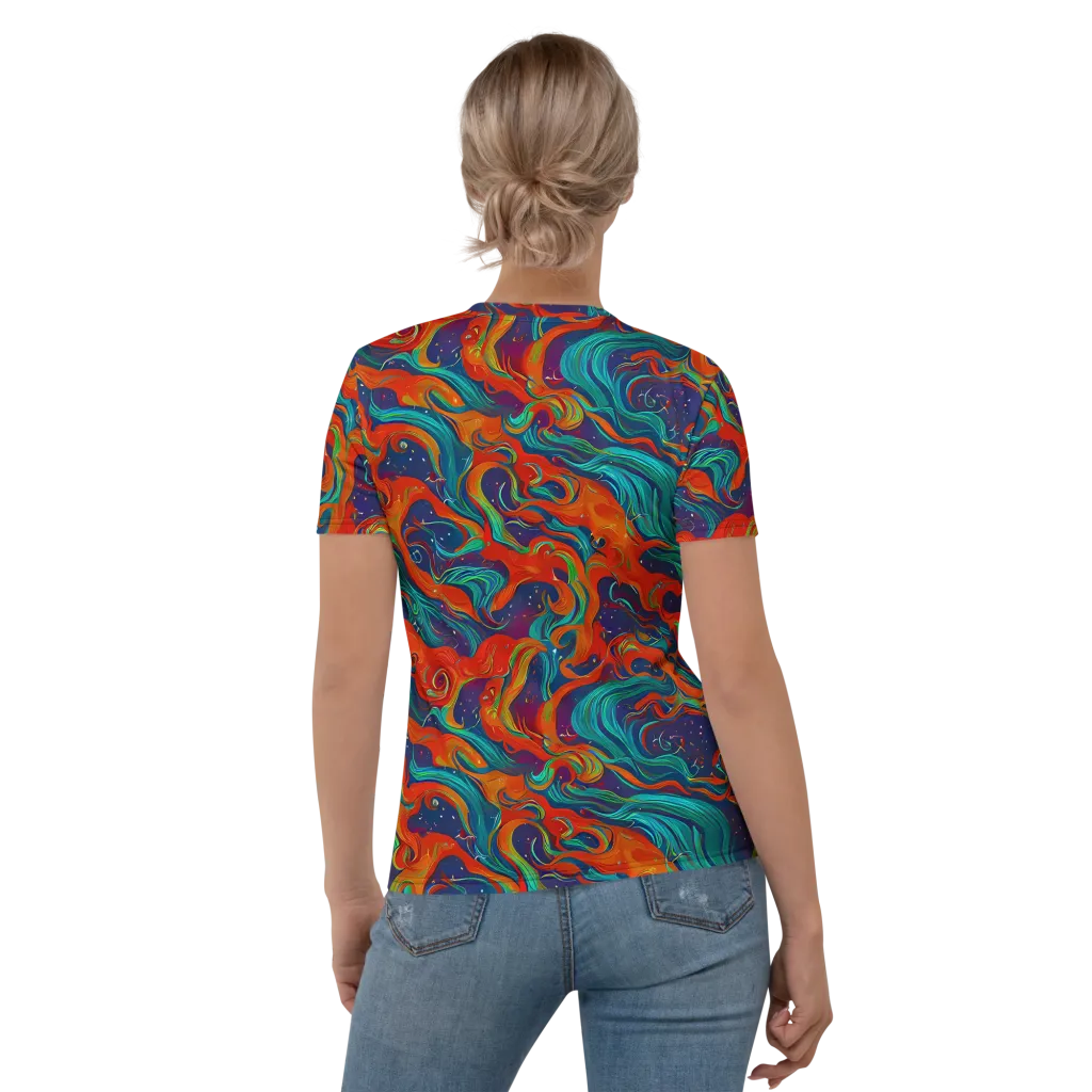 Aurora Furnace on Women's Crew Neck T-Shirt — Back