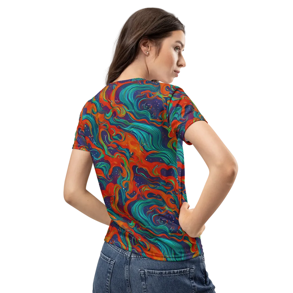 Aurora Furnace on Women's Crew Neck T-Shirt — Back