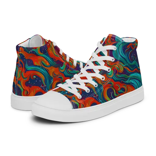 Aurora Furnace on a Women's High Top Canvas Shoes