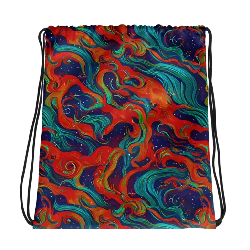 Aurora Furnace on a Drawstring Bag