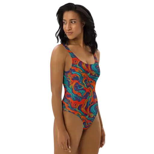 Aurora Furnace on a One-Piece Swimsuit