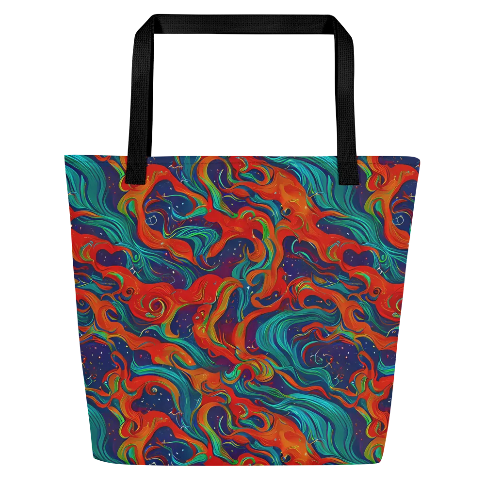 Aurora Furnace on Large Tote Bag W/ Pocket — Front