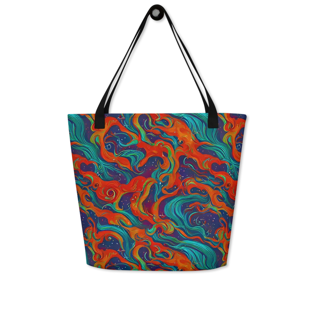 Aurora Furnace on Large Tote Bag W/ Pocket — Front