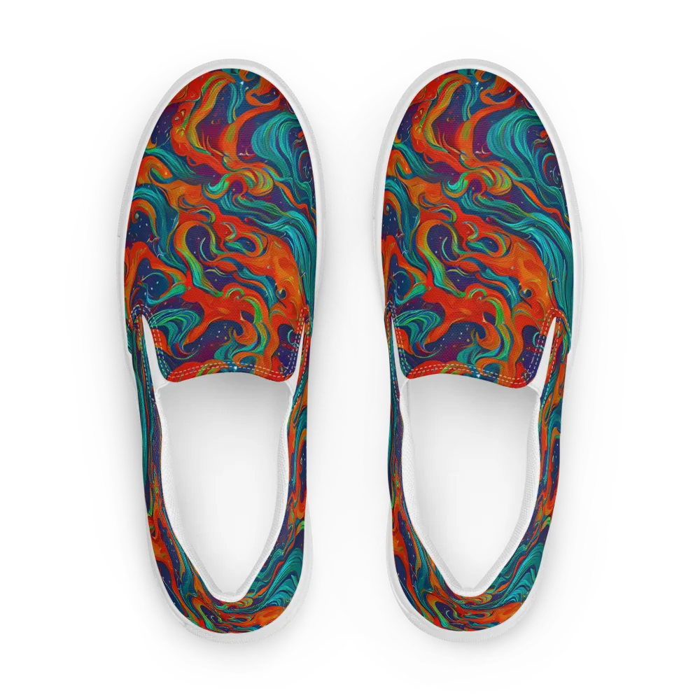 Aurora Furnace on Women's Slip-On Canvas Shoes — Front
