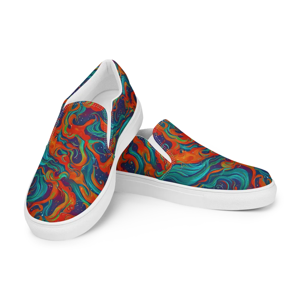 Aurora Furnace on Women's Slip-On Canvas Shoes — Left Front