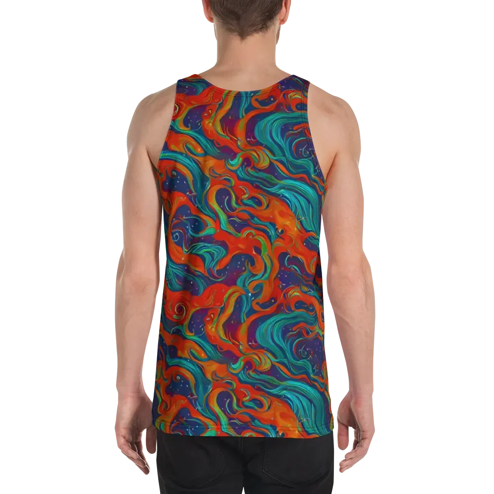 Aurora Furnace on Men's Tank Top — Back