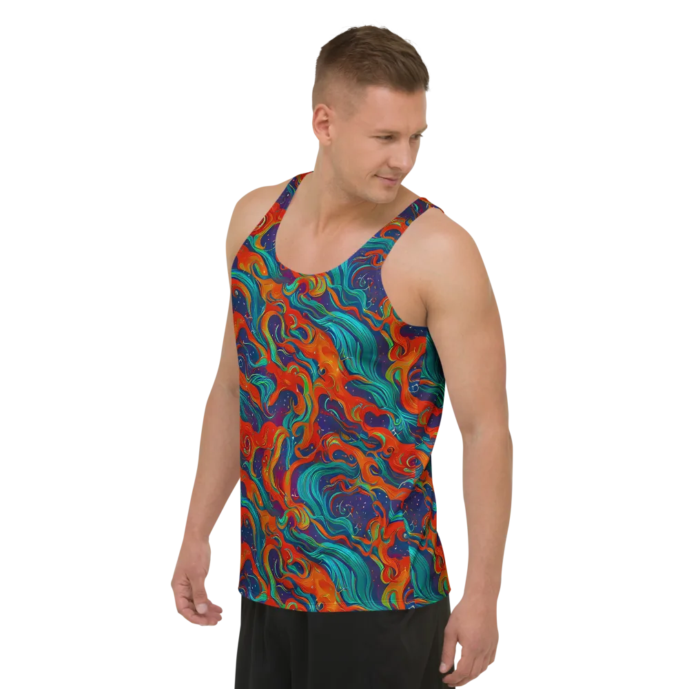 Aurora Furnace on Men's Tank Top — Left Front