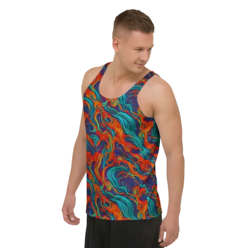 Aurora Furnace on a Men's Tank Top