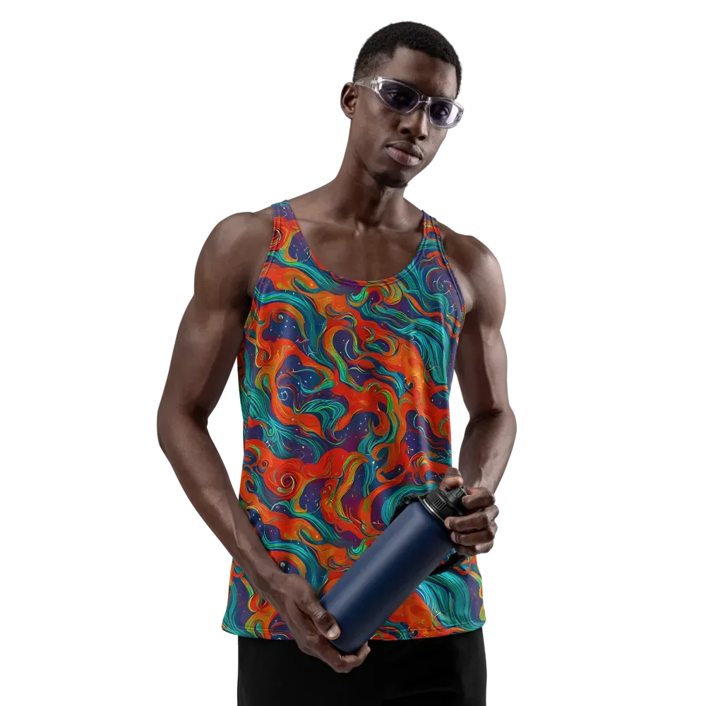 Aurora Furnace on Men's Tank Top — Front