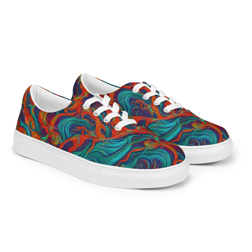 Aurora Furnace on Men's Lace-Up Canvas Shoes — Right Front