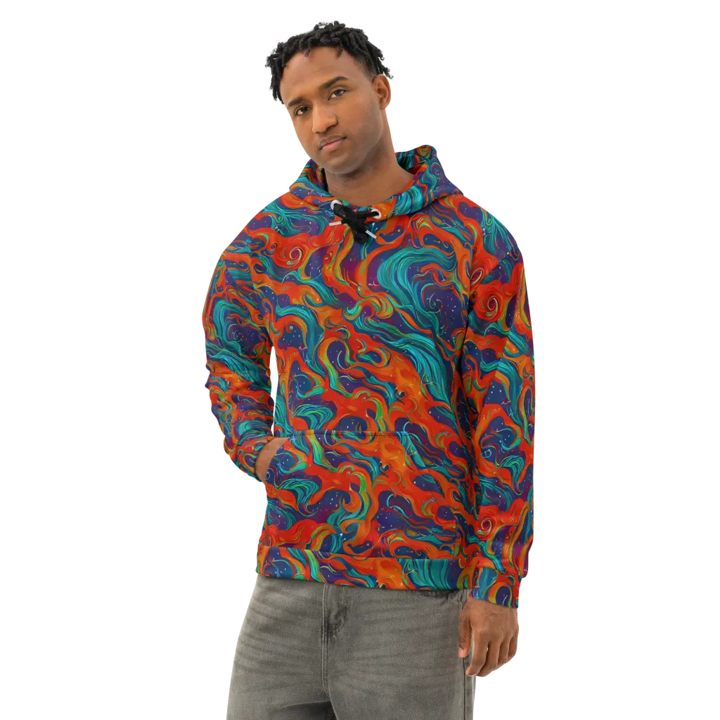 Aurora Furnace Cotton Hoodie on model
