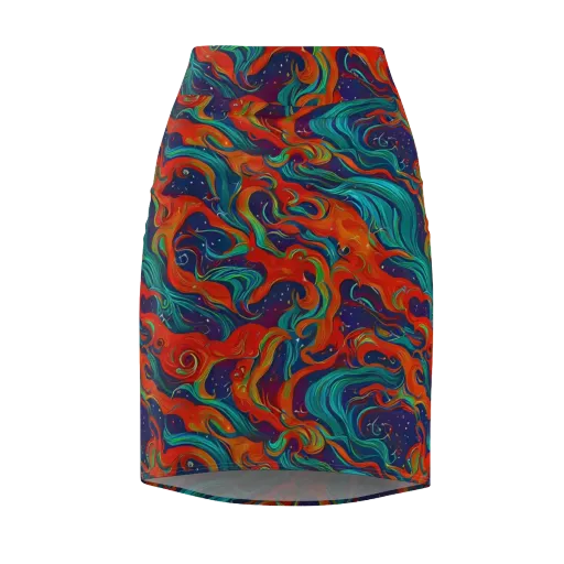 Aurora Furnace on a Pencil Skirt
