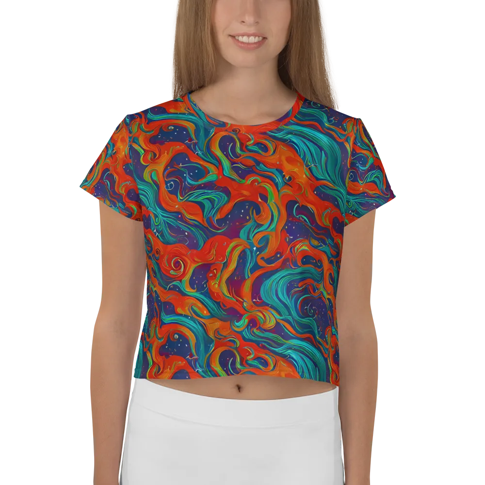 Aurora Furnace on Crop Tee — Front