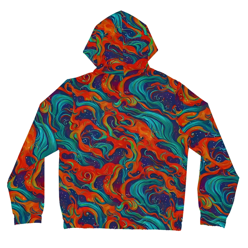 Aurora Furnace on Women's Full-Zip Hoodie — Back