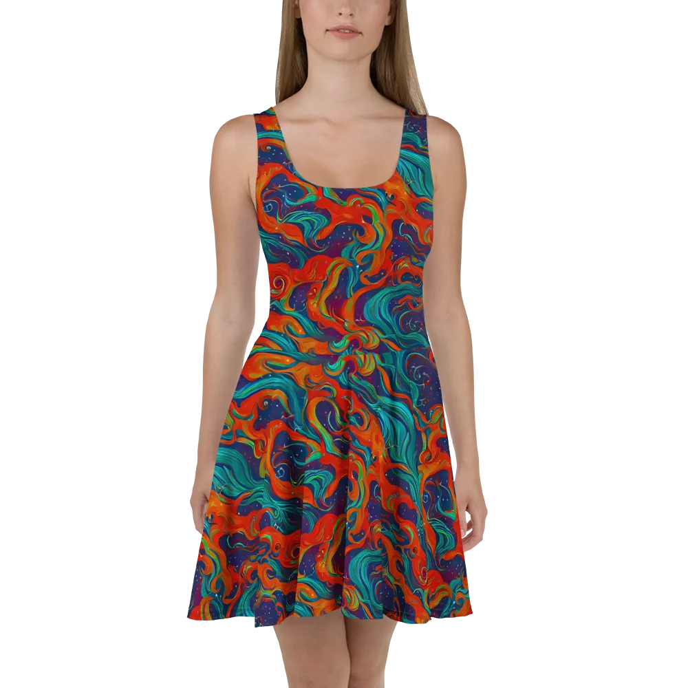 Aurora Furnace on Skater Dress — Front